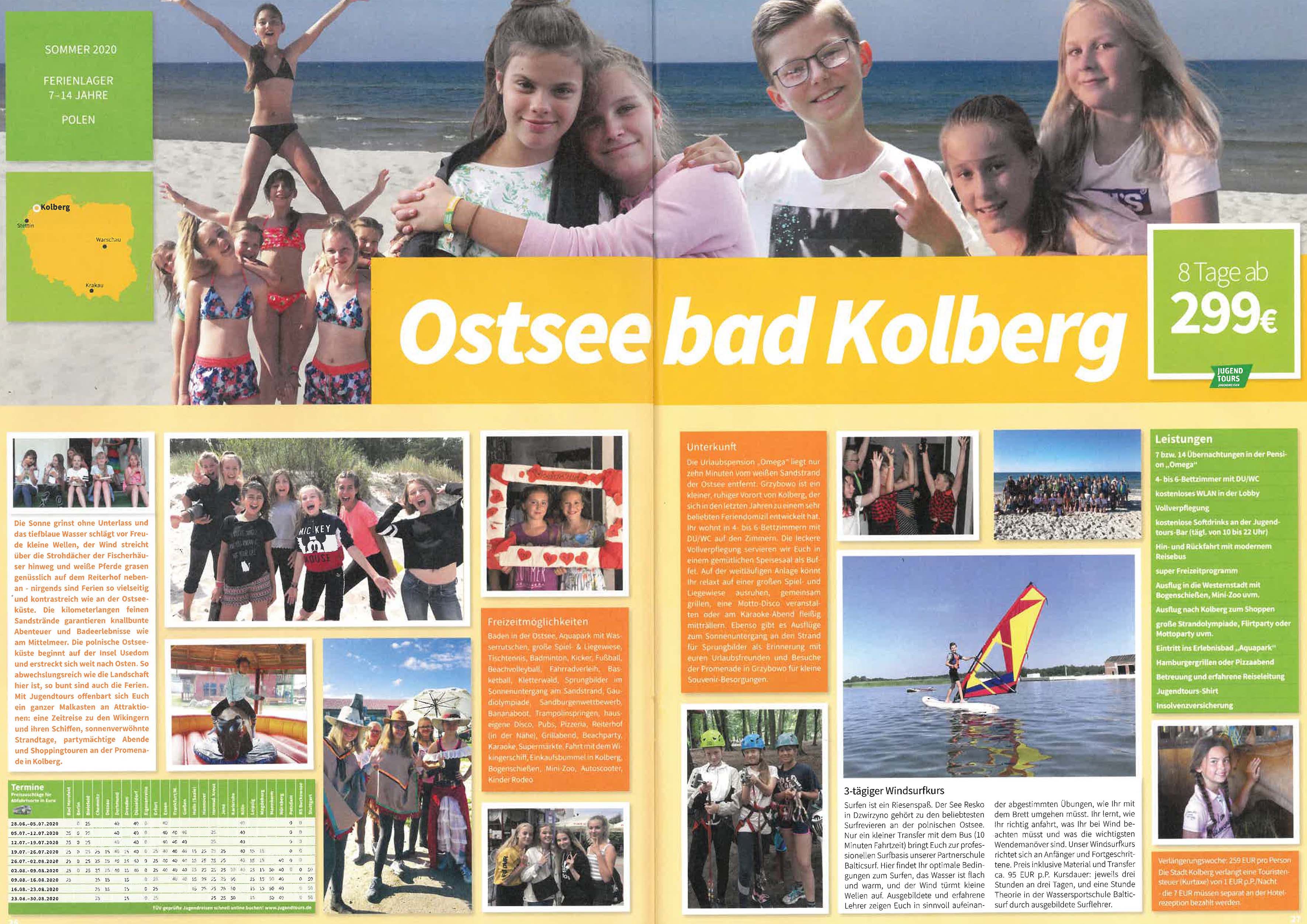 Katalogseite Ostseebad Kolberg 2020